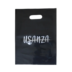 Bolsas DE LA COMPRA respetuosas con el medio ambiente impresas con logotipo personalizado, bolsa troquelada con asa de parche de fábrica para uso en supermercados - Product Image 3