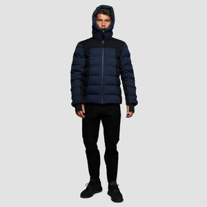 OEM personalizado al por mayor chaqueta acolchada recubierta de los hombres de estilo de la calle cremallera cierre bolsillo personalizado Logo invierno burbuja chaqueta - Product Image 4