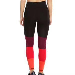 POVTY OEM/ODM Custom Logo High Quality Women's 7/8 Nylon High Waist Yoga <b>Leggings</b> with Pockets Soft Scrunch Butt Fitness Pants - Product Image 1