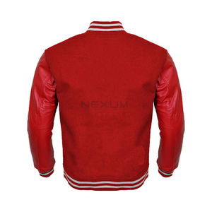 Nouveau look personnalisé logo brodé lâche décontracté pas cher prix meilleure qualité sur mesure Satin Bomber veste Vintage Letterman veste - Product Image 3
