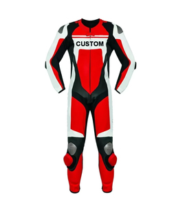 Combinaison de moto personnalisée pour homme, imperméable, imprimée, coupe-vent, grande taille, respirante, ignifuge, en cuir, pour usage extérieur - Product Image 1