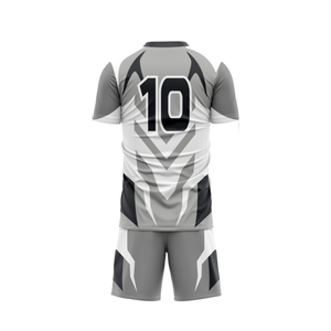 ชุดยูนิฟอร์มฟุตบอลสั่งทำพิเศษพร้อมพิมพ์ชื่อ/หมายเลขทีมแบบ Sublimated  ผลิตจากผ้าโพลีเอสเตอร์ 100% ระบายอากาศได้ดีไร้รอยต่อ - Product Image 4