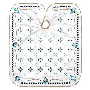 Capa de salón de barbería de corte de pelo profesional personalizada de alta calidad impermeable con cuello elástico ajustable para barbería - Product Image 1