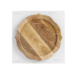 Plaque de chargeur en bois de conception classique avec une forme ronde de la plus grande qualité sous la plaque pour le fournisseur en gros - Product Image 3