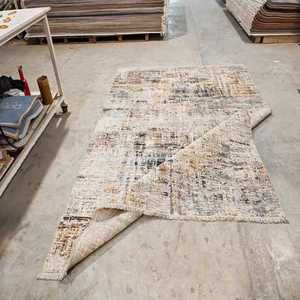 Motif abstrait moderne Gabbeh Makine Halisi Tapis en polyester et jute fabriqué à la machine pour la décoration du salon et de la chambre des adolescents - Product Image 2