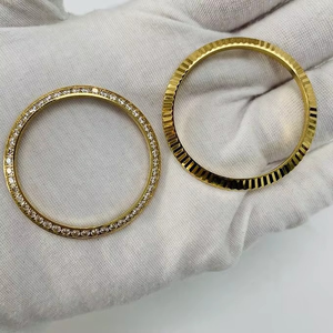 Luxira Jewels - Reloj de Lujo para Hombre, Estilo Hip Hop, Hecho a Mano, con Incrustaciones de Oro, Acero Inoxidable, Estilo Moissanita, Gemas Blancas y Negras, 40 mm - Product Image 6