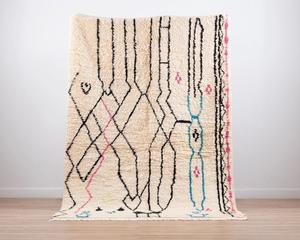 Vintage Boujad Tribal bereber marroquí alfombra Boujaad bereber alfombra mayorista alfombras 100% lana anudada a mano hogar - Product Image 6