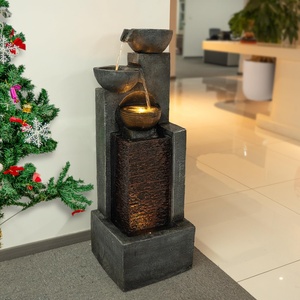 Fontaine à débit d'eau en résine Simple haut de gamme pour décor à la maison pour <span class=keywords><strong>salon</strong></span> et terrasse cour <span class=keywords><strong>jardin</strong></span> Style - Product Image 2