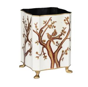 Poubelle d'intérieur de style classique de conception moderne d'arrivée fraîche en métal avec la forme de taille personnalisée parfaite finie plaquée or - Product Image 6