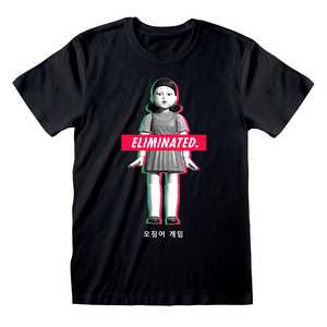 Camiseta de Squid Game con Muñeco de Eliminación, 100% Algodón Jersey - Product Image 2