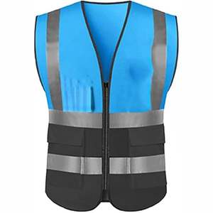 Chaleco DE TRABAJO transpirable de alta calidad para hombres con múltiples bolsillos y cierre de cremallera Top Trending 5-Dimension Design Washed Technics - Product Image 2