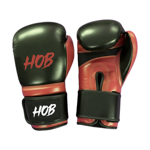 Guantes de Boxeo de Cuero de Alta Calidad con Cierre de Gancho y Bucle Antideslizantes para Dedos Completos, Impresión de Logotipo Personalizado, Profesionales - Product Image 1