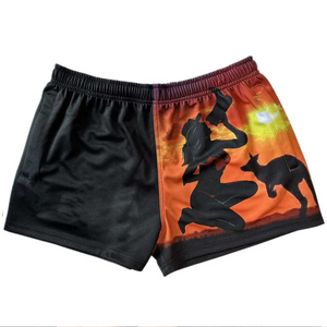 Pantalones cortos de gimnasio 2 en 1 Poliéster Pantalones cortos de compresión al aire libre de secado rápido Pantalones cortos para correr ajustados de alta calidad para hombre - Product Image 2