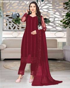 Ensemble Reeta Fashions Floral Kurti en mélange de coton ethnique avec Chanderi Dupatta Parfait pour la conservation au détail et les célébrations - Product Image 5