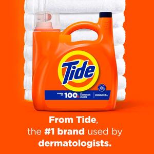 Tide Liquid Laundry Detergent, HE Compatible, Original <b>Scent</b>, 132 Fl Oz, 100 Loads - Product Image 4