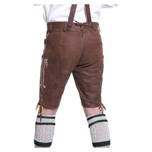 Vêtements bavarois Lederhose Trachten pantalon court décontracté taille haute léger non tissé pour garçons couleur personnalisée élégante pour hommes - Product Image 2