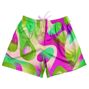Pantalones cortos de baloncesto de malla polivinílica 100% al por mayor ropa de baloncesto transpirable bordada cosida sublimada de diseño personalizado - Product Image 5