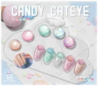 ICE NOVA Candy Cateye Gel Polish Harga Terjangkau Produk Baru Warna Baru Koleksi Porselen Gel Polish Bebas TPO Gel Mata Kucing Magnetik
