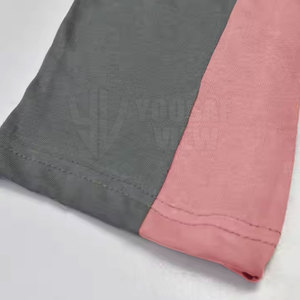 Pantalon de survêtement gris et rose pour homme avec empiècements latéraux, taille élastique, cordon de serrage, décontracté, respirant, poids moyen - Product Image 6