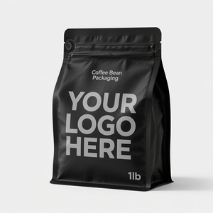 Многоразовый пакет-стойка для кофе с плоским дном, на молнии, без клапана, с защитой от запаха и влаги, для индивидуальной упаковки пищевых продуктов - Product Image 1