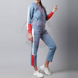Winter Casual Solid Plus Size Eco-Friendly Breathable 2-Piece Long Set Cotton Tracksuit for Women - Product Image 4