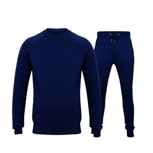 Ensemble de survêtement imprimé respirant en molleton 100 % coton pour homme PUFFIN SPORTS, 2 pièces, couleur unie, logo personnalisé (avant et arrière) - Product Image 4