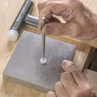 Bloc de banc en acier pour la fabrication de bijoux, surface polie et durcie, outil d'emboutissage et de façonnage en métal pour orfèvre, argentier, artisanat