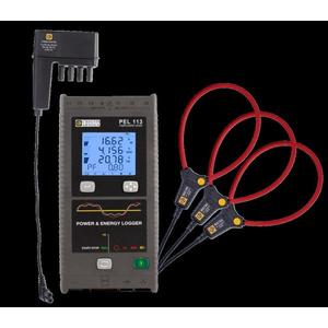 Registrador de energía y potencia Chauvin Arnoux PEL113MA con 3 módulos sensores de corriente flexibles y 1 adaptador de corriente - Product Image 1