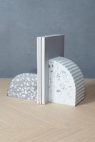 Son son trendler kitap tutucu ev ofis okul malzemeleri için yeni el yapımı mermer Bookend mermer Bookend