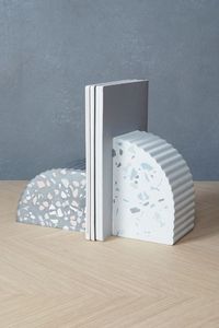 Dernières tendances récentes nouveau serre-livres en marbre fait à la main pour porte-livre fournitures scolaires de bureau à domicile serre-livres en marbre - Product Image 2