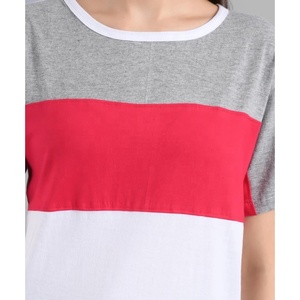 OEM personnalisé 180 gsm 100% coton décontracté femmes col rond t-shirts en gros plaine femmes t-shirt blanc vêtements d'été femmes - Product Image 4