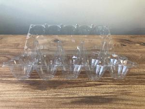 ที่มีคุณภาพสูง10เซลล์พลาสติก PET เซลล์ไข่ถาดขายส่งทิ้งโปร่งใสไข่กรณีบรรจุภัณฑ์ที่มีฝาปิด - Product Image 3