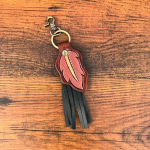 Porte-clés d'outillage de cheval en cuir repoussé à la main porte-clés à franges en cuir véritable personnalisé Western porte-clés en cuir de luxe Cowgirl - Product Image 2