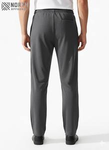Wholesale <b>Men</b> <b>Jogger</b> Sporsity <b>Loose</b> <b>Fit</b> <b>Men's</b> Sweatpants With Contrast Piping,button Side And Drawstring Waist Sweatpants <b>Men</b> - Product Image 2