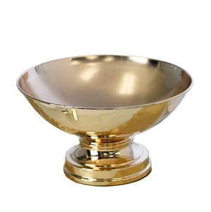 Bol à Champagne rond en métal martelé avec base bol de stockage de Cocktail de vin fini en cuivre pour les bars à la maison utilisation d'hôtels - Product Image 3
