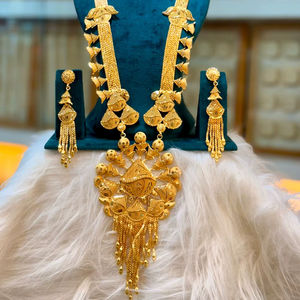 2024 Best Buy Ready 24K Gold Plated Vintage Style Fashion Jewelry Set Indian Manufacturer <b>Inspired</b> Comoros Mayotte-Copper Quick - Product Image 1