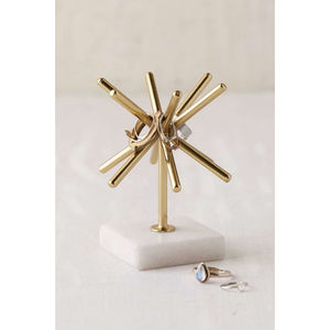 Hanging Lifestyle Stand for Jewelry Modern Design Metal Wire Gold Color Powder Coated Jewelry <b>Display</b> <b>Accessories</b> in Good Price - Product Image 3