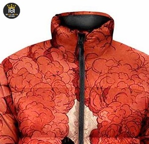 Latest Design Men's Puffer Jackets Custom Logo Printed Smart Casual Winter Woolen Coat with Hooded Zipper winter Jacket - Product Image 6