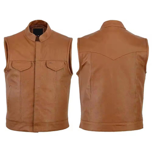 Gilet matelassé en cuir véritable pour homme, personnalisé, de qualité supérieure, style HIGH STREET, pour la chasse en hiver, service OEM - Product Image 2