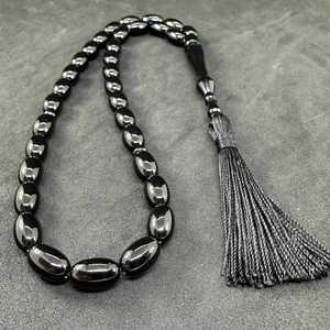 Tasbih de resina de ámbar naranja unisex, cuentas de oración Misbaha y collar de moda | Envío rápido el mismo día - Product Image 1