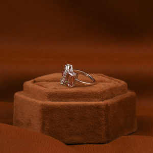 Anillo de compromiso de lujo de oro macizo de 18 quilates para mujer, 2,6 quilates, laboratorio multiforma creado, Diamante certificado IGI - Product Image 4