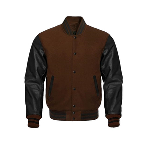 Chaqueta de béisbol de la Universidad Varsity de talla grande de estilo único de moda Chaquetas de hombre Parche en blanco y chaqueta de collage bordada en 3D - Product Image 4
