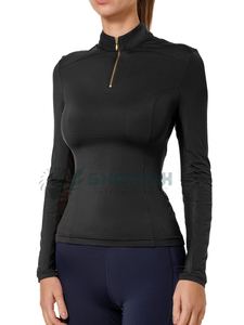 Chemise d'équitation stable décontractée pour femmes blouse d'équitation en mélange de coton confortable durable et légère et respirante - Product Image 6