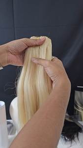 Extensiones de Cabello Remy Super Double Drawn, Cabello Humano Indio, Trama Cosida a Mano, Trama Doble a Máquina, Sin Procesamiento Químico - Product Image 6