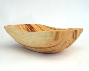 Tazón de servir de madera de acacia de lujo, de primera calidad, hecho a mano, con textura natural, ideal para restaurantes, cafeterías y cenas en casa. - Product Image 2