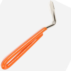 Pinceau en plastique pour sabot de cheval avec manche en caoutchouc doux au toucher Pic pour sabot portable couleurs personnalisées Pinceau pour sabot - Product Image 2