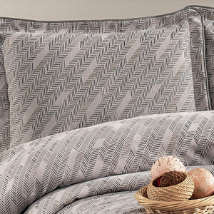 Guzide Julia Mink 4-Piece Customized Luxury <b>Bedspread</b> <b>Set</b> 100% Chenille Organic Woven Striped Washable Anti-Dust Mite - Product Image 2