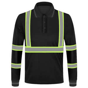 Chemises polo de sécurité haute visibilité pour hommes, vêtements de travail haute visibilité, chemise polo de travail réfléchissante, chemise polo de travail à manches courtes pour la construction - Product Image 3