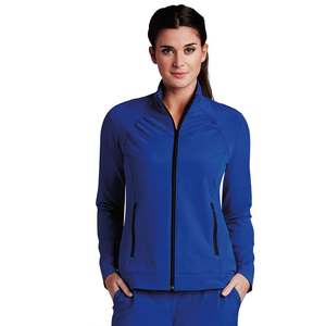Chaqueta médica de estilo audaz con tela transpirable ligera y ajuste moderno profesional - Product Image 2