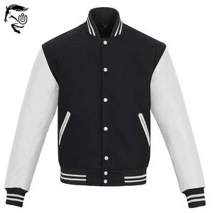 Chaqueta universitaria con parche de manga larga para hombre, ropa de calle de lona colorida personalizada con Etiqueta Privada, popular entre Letterman - Product Image 1